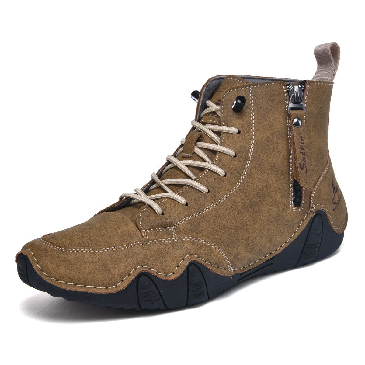 Men's High-top Handmade Leisure Ankle Boots
