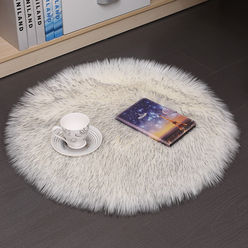 Hair Plush Carpet Floor Mats Household Floor Mats Wool Round Bedroom Carpets