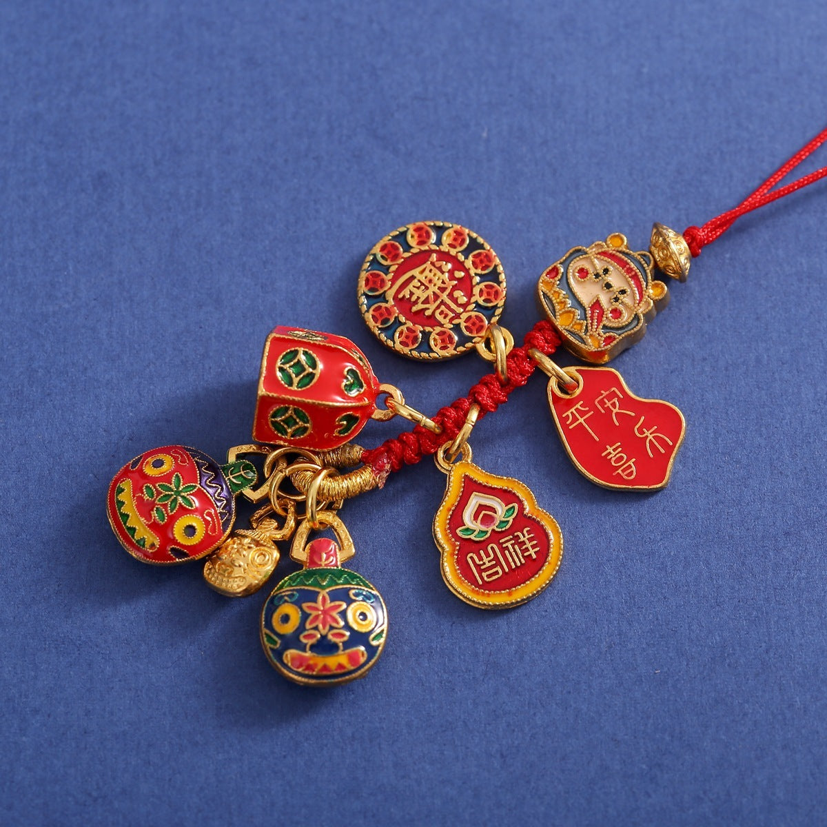 Vintage Sand Gold Pixiu Car Keychain