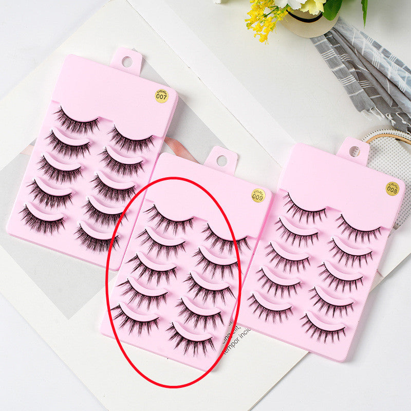 5 Pairs Manga Lashes New Arrival Anime Cosplay Natural Wispy Korean Makeup Artificial False Eyelashes - SD & CO.
