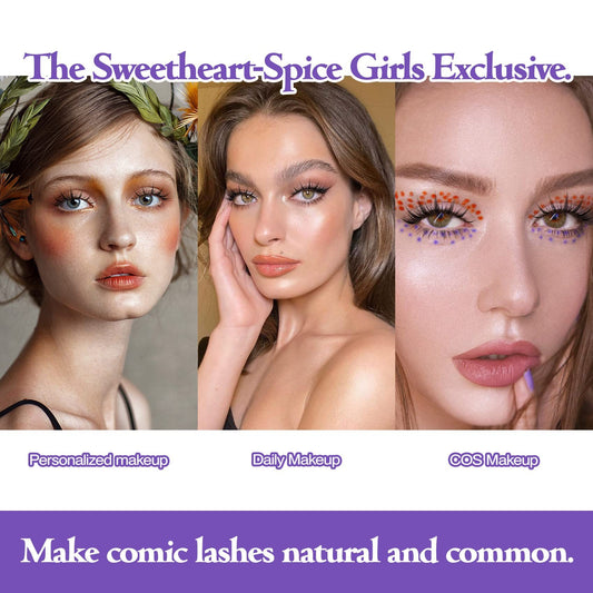 5 Pairs Manga Lashes New Arrival Anime Cosplay Natural Wispy Korean Makeup Artificial False Eyelashes - SD & CO.