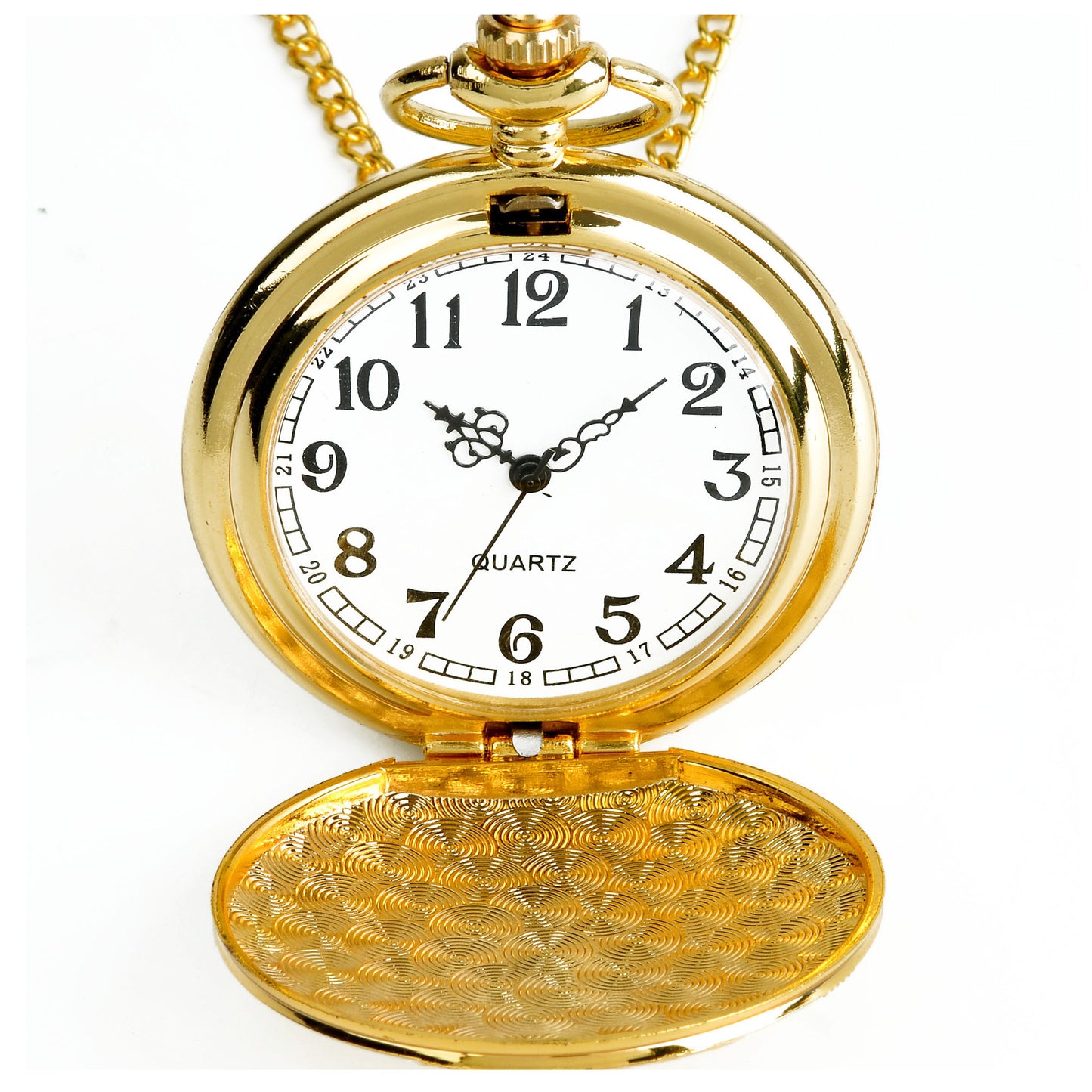 Large Gold Train Pocket Watch