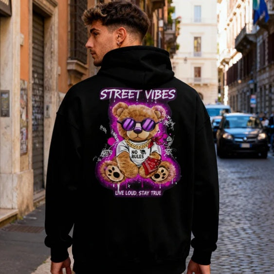 Drop-shoulder Casual Hoodie