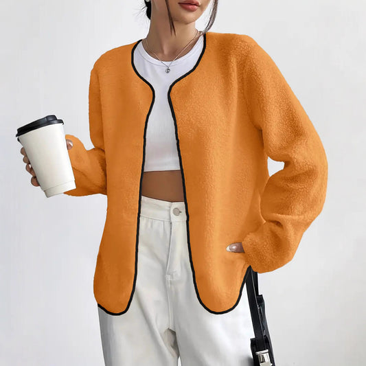 Fashion Casual Solid Color Women's Cardigan Short Jacket - SD & CO.