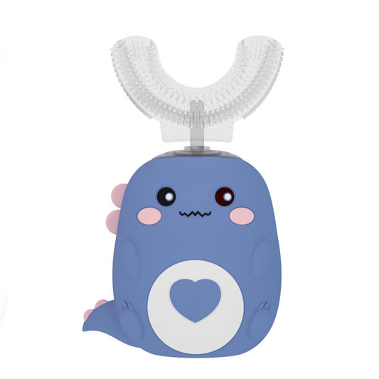 Children'S Electric Toothbrush Food Grade Silicone Oral 360 Degree Automatic Usb Charging Smart Children'S Toothbrush U-Shaped