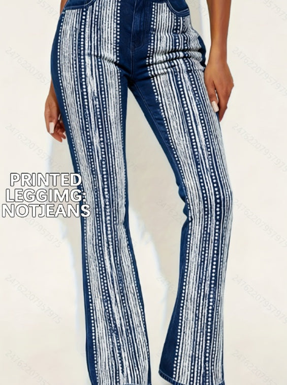 Ursime Zipper Button Flare Leg Patchwork Pants