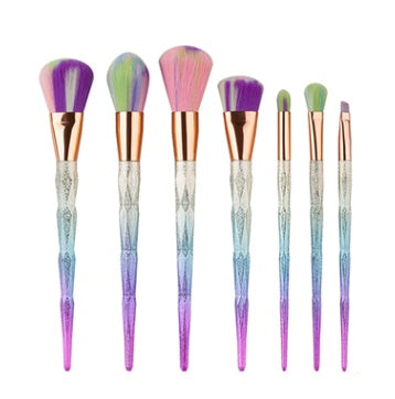 7 makeup brushes, makeup tools, diamond makeup brush foundation brush - SD & CO.