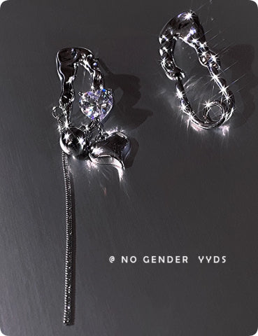 Asymmetrical Textured Stud Earrings For Women, Niche Design