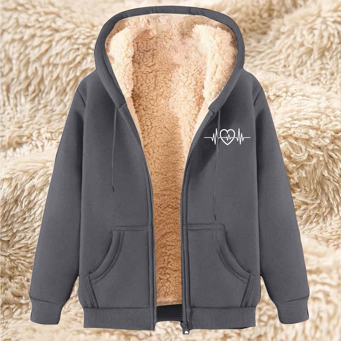 Men's Fleece Hoodie With Fleece Lining