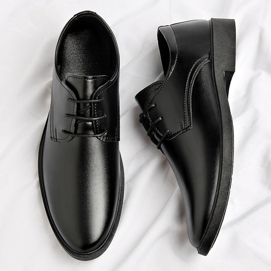 Soft Leather Soft Bottom Youth British Style Casual Formal Wear Leather Shoes
