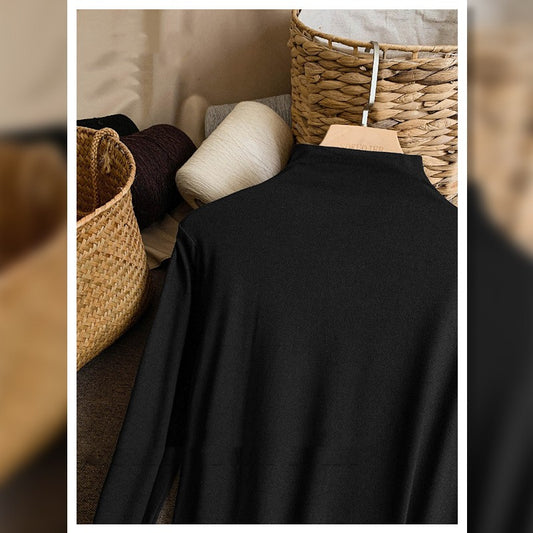 Double-sided Sanding Half Turtleneck Bottoming Shirt