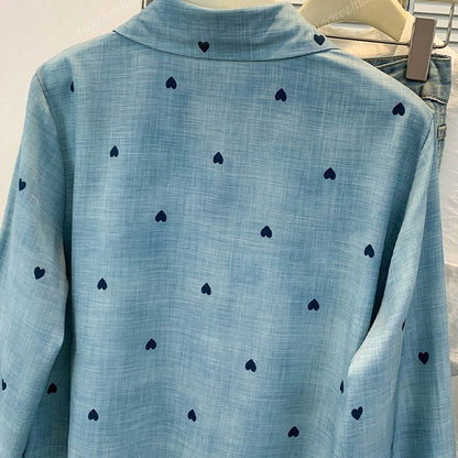 Long-sleeved Shirt With European And American Style Design