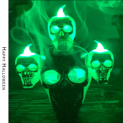Copy of Halloween Skull with Lamp Decoration Halloween Decoration Smoke Skull Candle Lamp