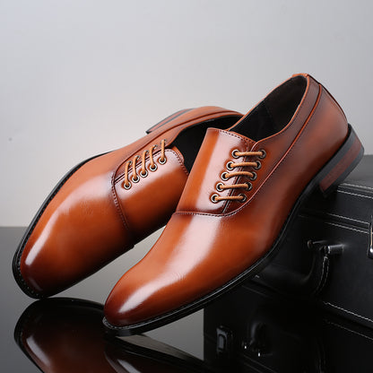 Japanese Square Toe Large Size Men's Shoes