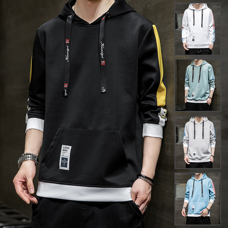 Colorblock Streetwear Pullover Hoodie
