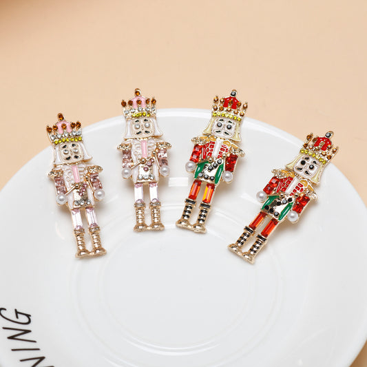 Alloy Personality Exaggerated Nutcracker Earrings