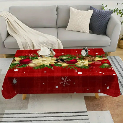 Copy of Christmas table runner with pine holly needle, holiday dining decor