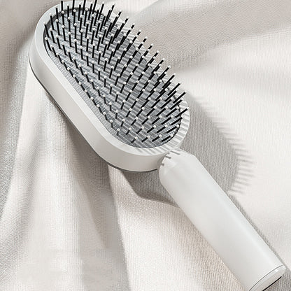 Self Cleaning Hair Brush For Women One-key Cleaning Hair Loss Airbag Massage Scalp Comb Anti-Static Hairbrush - SD & CO.