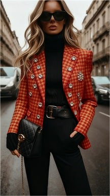 Casual Retro Stand Collar Coat