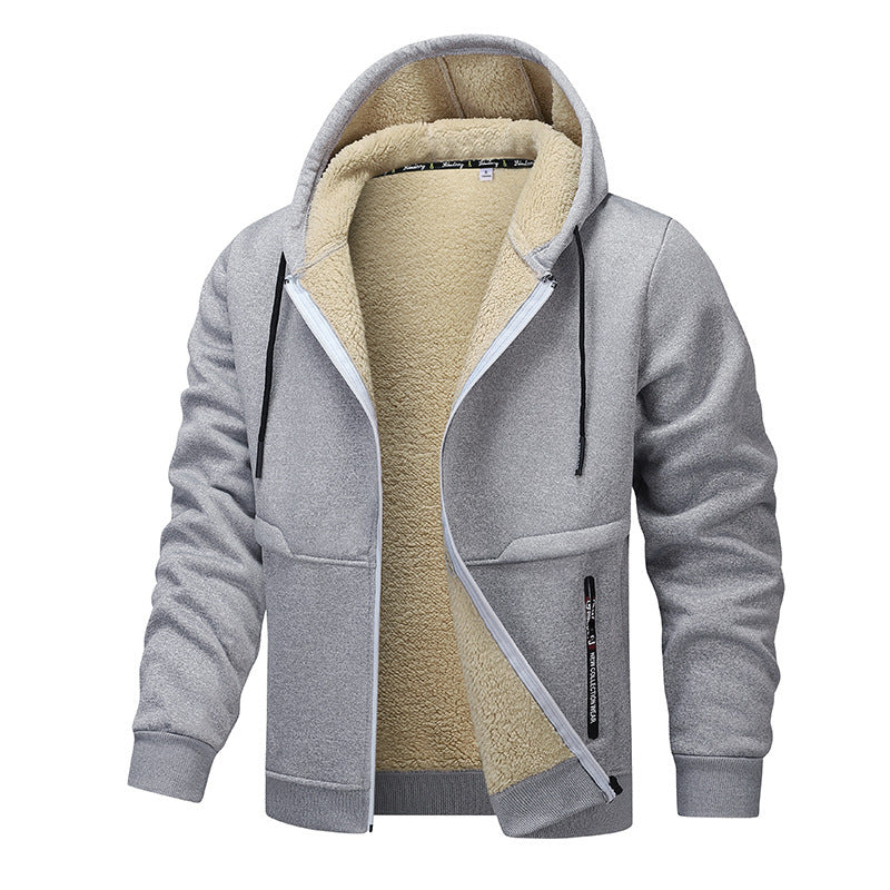 Men's Fashion Lambswool Thickened Coat Sweatshirt - SD & CO.