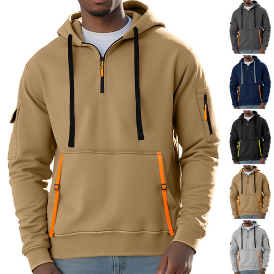 Men's Fleece-lined Casual Sweatshirt Fashion Hoodie - SD & CO.
