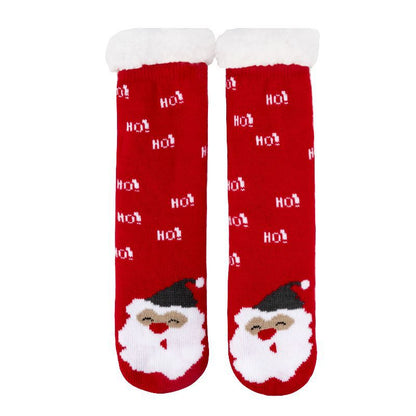 Copy of Christmas Floor Socks Indoor Home Sleep Winter Plush Thick Long Socks Women's Postpartum Socks Anti slip