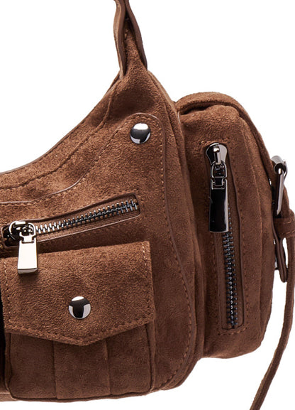 Simple Retro Versatile Suede Women's Handbag Shoulder Bag