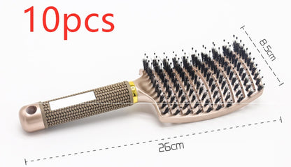Hairbrush Anti Klit Brushy Haarborstel Women Detangler Hair Brush Bristle Nylon Scalp Massage  Teaser Hair Brush Comb - SD & CO.