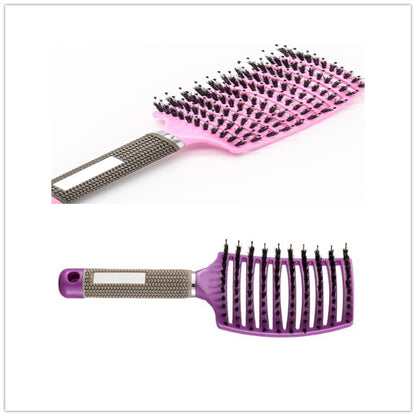 Hairbrush Anti Klit Brushy Haarborstel Women Detangler Hair Brush Bristle Nylon Scalp Massage  Teaser Hair Brush Comb - SD & CO.