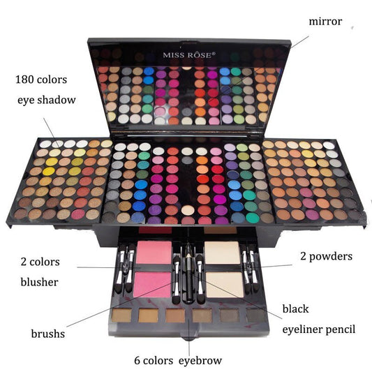 180 Colors Eyes Shadow Blush Set Personalized Piano-shaped Makeup Palette Box - SD & CO.