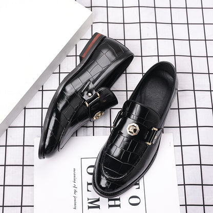 Men's Plus Size Plaid Casual Loafers