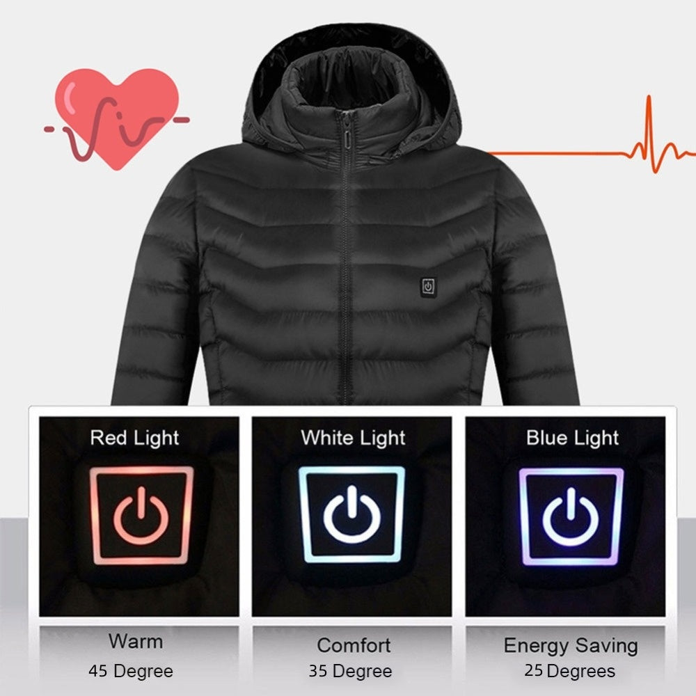 New Heated Jacket Coat USB Electric Jacket Cotton Coat Heater Thermal Clothing Heating Vest Men's Clothes Winter - SD & CO.