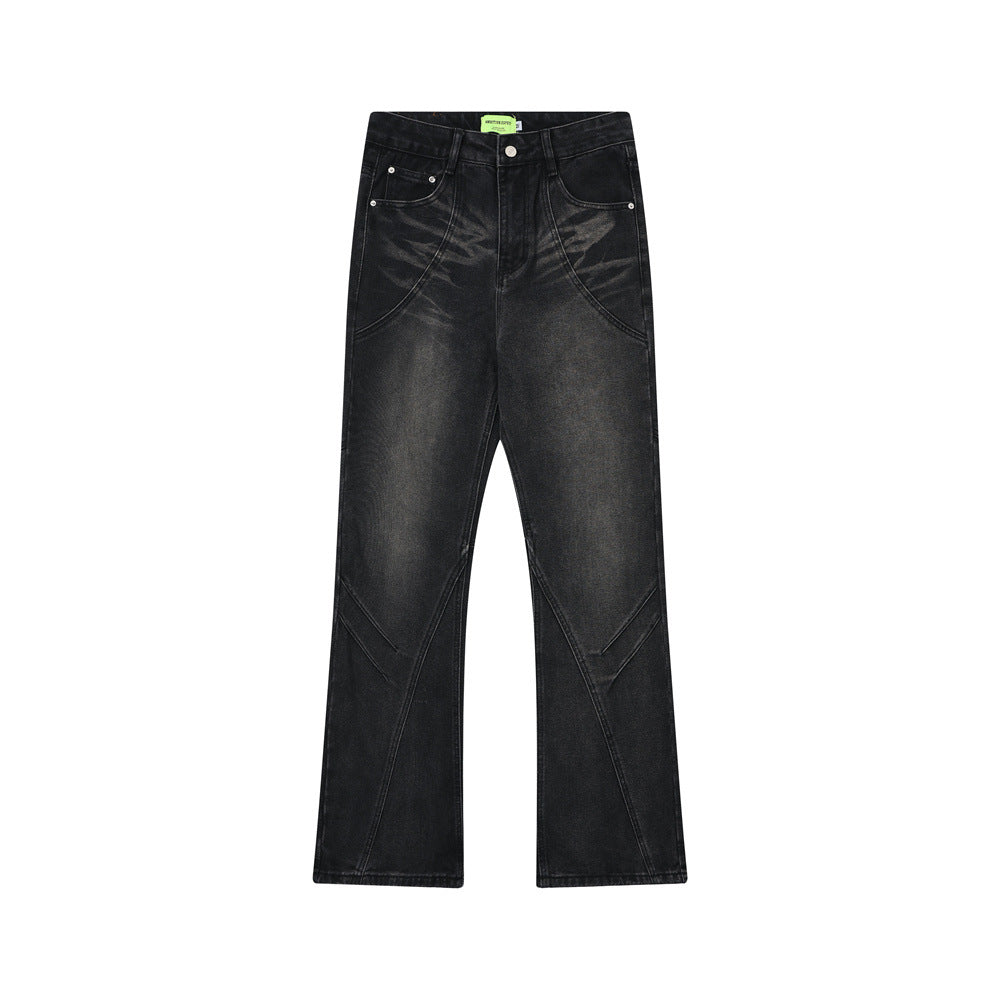 Denim Loose Trousers For Men And Women