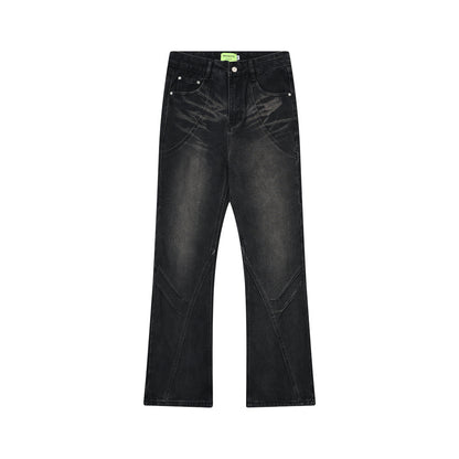 Denim Loose Trousers For Men And Women