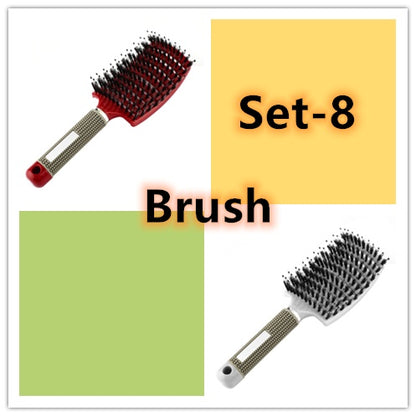 Hairbrush Anti Klit Brushy Haarborstel Women Detangler Hair Brush Bristle Nylon Scalp Massage  Teaser Hair Brush Comb - SD & CO.