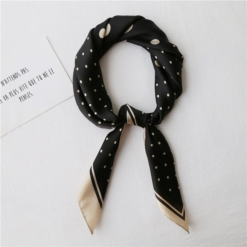 Literary small square retro scarf