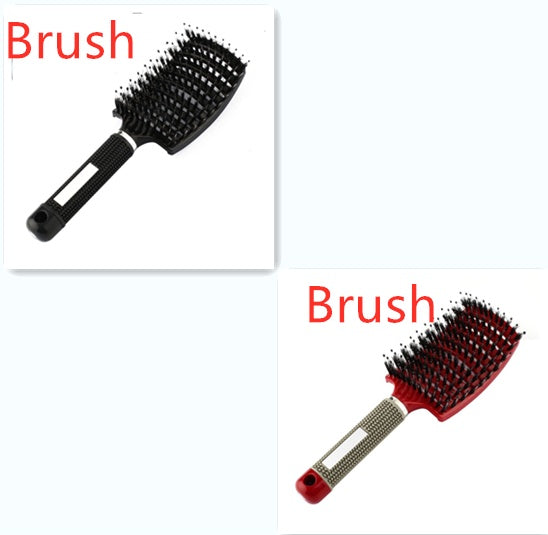 Hairbrush Anti Klit Brushy Haarborstel Women Detangler Hair Brush Bristle Nylon Scalp Massage  Teaser Hair Brush Comb - SD & CO.