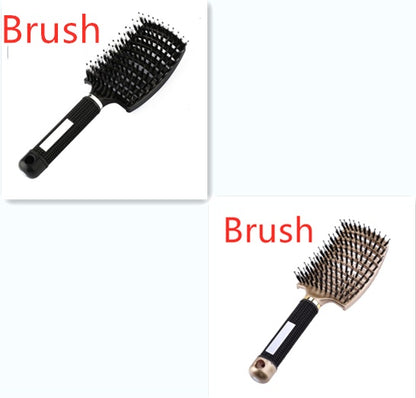 Hairbrush Anti Klit Brushy Haarborstel Women Detangler Hair Brush Bristle Nylon Scalp Massage  Teaser Hair Brush Comb - SD & CO.