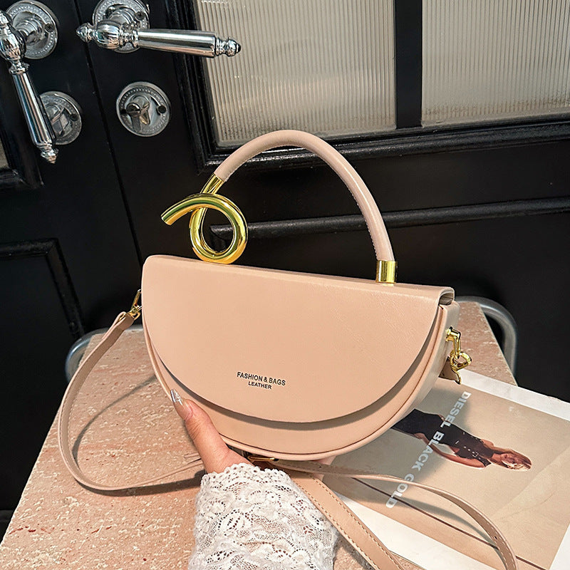 Fashion Box Saddle Bag High-grade Handbag