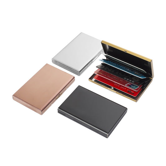Aluminum Alloy Anti-Degaussing / Stainless Steel  Card Holder RFID