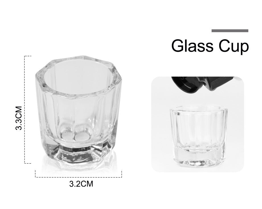 Nail Powder Acrylic System Kit Professional Nail Art Tool Set Contain Glass Cup Acrylic Liquid Extention Carving Manicure - SD & CO.