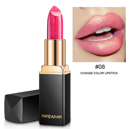 Shiny Metallic Lipstick Pearlescent Color Temperature Change Lipstick Gilt Lipstick - SD & CO.