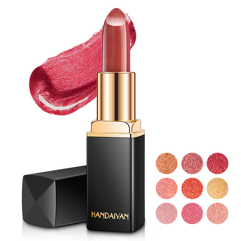 Shiny Metallic Lipstick Pearlescent Color Temperature Change Lipstick Gilt Lipstick - SD & CO.