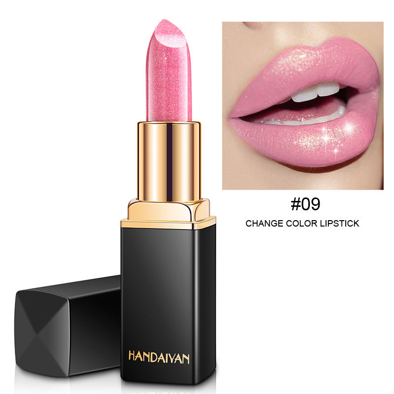 Shiny Metallic Lipstick Pearlescent Color Temperature Change Lipstick Gilt Lipstick - SD & CO.