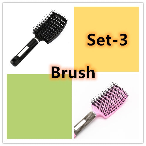 Hairbrush Anti Klit Brushy Haarborstel Women Detangler Hair Brush Bristle Nylon Scalp Massage  Teaser Hair Brush Comb - SD & CO.