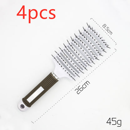 Hairbrush Anti Klit Brushy Haarborstel Women Detangler Hair Brush Bristle Nylon Scalp Massage  Teaser Hair Brush Comb - SD & CO.