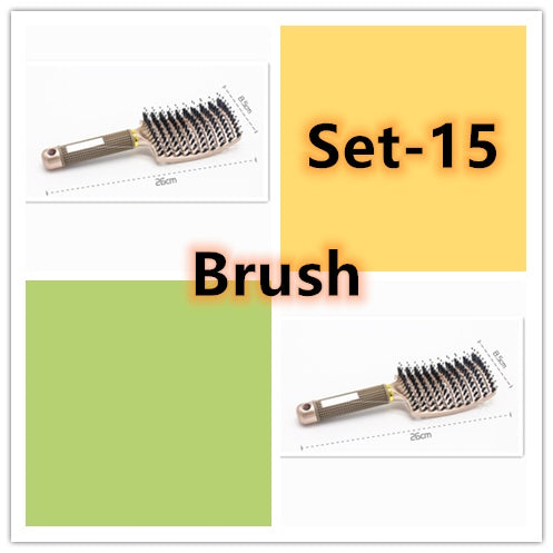 Hairbrush Anti Klit Brushy Haarborstel Women Detangler Hair Brush Bristle Nylon Scalp Massage  Teaser Hair Brush Comb - SD & CO.