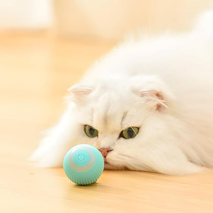 Cat Ball Toy, Automatic 360° Self-Rotating Rolling Ball with USB Rechargeable Moving, Lighting, Pet Exercise Kitten and Dog Playing Smart Cat Toy (Multicolor)