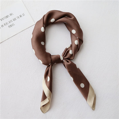 Literary small square retro scarf