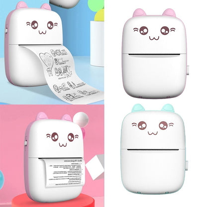 Mini Printer Portable Mini Bluetooth WiFi New Wrong Printer Mobile Phone Photo Title Note Hot Print Pocket Student Error Label Printer - SD & CO.